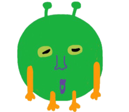 I am a very cute Alien. sticker #9024612