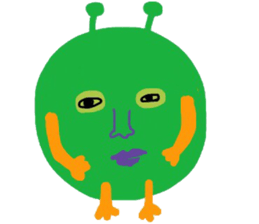 I am a very cute Alien. sticker #9024613