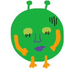 I am a very cute Alien. sticker #9024616