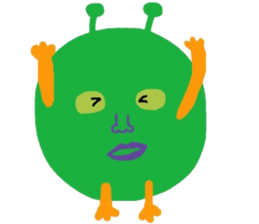 I am a very cute Alien. sticker #9024617