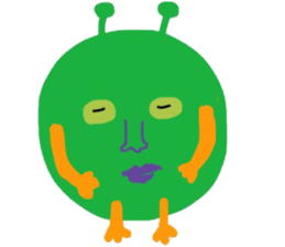 I am a very cute Alien. sticker #9024618