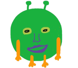 I am a very cute Alien. sticker #9024619