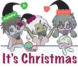 Zombie Christmas sticker #9024642