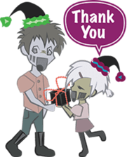 Zombie Christmas sticker #9024646