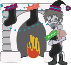 Zombie Christmas sticker #9024651