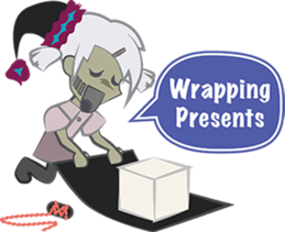 Zombie Christmas sticker #9024669