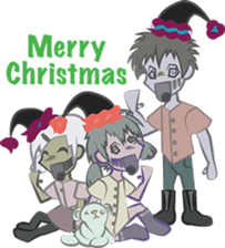 Zombie Christmas sticker #9024678