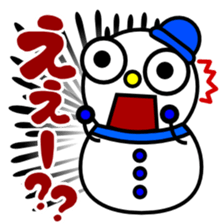 Over notes of colorful snowman sticker #9024843