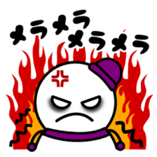 Over notes of colorful snowman sticker #9024847