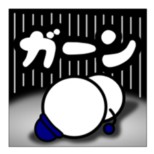 Over notes of colorful snowman sticker #9024849