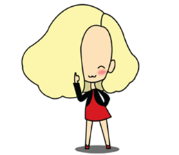 Lady insurance sticker #9025312