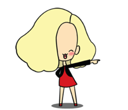 Lady insurance sticker #9025313