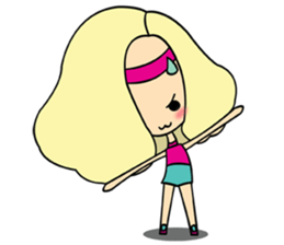 Lady insurance sticker #9025317