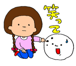 The girl who enjoys winter sticker #9026530