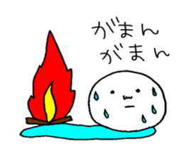 The girl who enjoys winter sticker #9026546