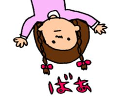 The girl who enjoys winter sticker #9026552