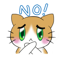 nyanko with the cafe latte color sticker #9027216