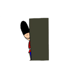 Expressionless soldier sticker #9027863