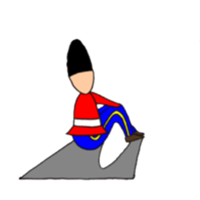 Expressionless soldier sticker #9027872