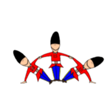 Expressionless soldier sticker #9027877