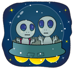 a visitor from space "Sora" sticker #9027962