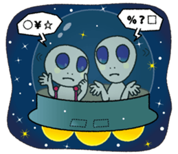 a visitor from space "Sora" sticker #9027966