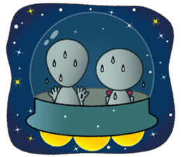 a visitor from space "Sora" sticker #9027967