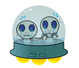 a visitor from space "Sora" sticker #9027974