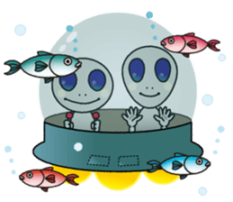 a visitor from space "Sora" sticker #9027977