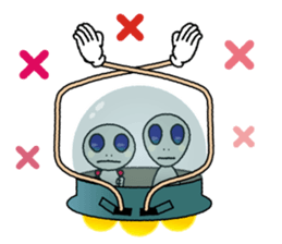 a visitor from space "Sora" sticker #9027979