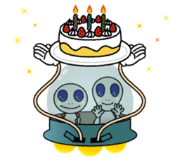 a visitor from space "Sora" sticker #9027980