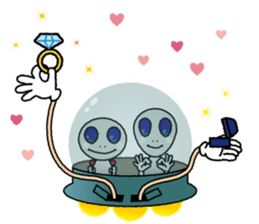 a visitor from space "Sora" sticker #9027981