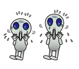 a visitor from space "Sora" sticker #9027986