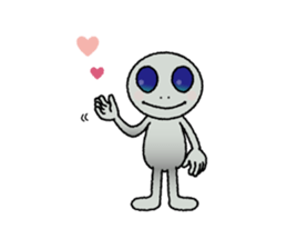 a visitor from space "Sora" sticker #9027988