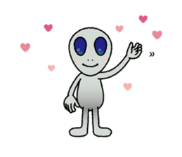 a visitor from space "Sora" sticker #9027989