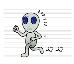 a visitor from space "Sora" sticker #9027991