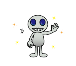 a visitor from space "Sora" sticker #9027994