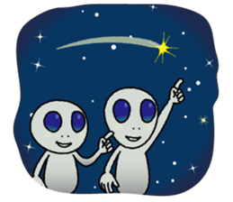 a visitor from space "Sora" sticker #9027996