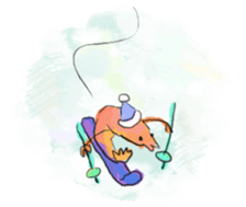 Midwinter of shrimp sticker #9028013