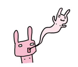 chi-chan's "chikubiusagi" 2 sticker #9028063