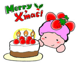 Strawberry time (Happy Christmas) sticker #9028522
