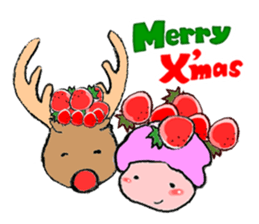 Strawberry time (Happy Christmas) sticker #9028524