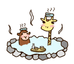 Life of cute giraffe.11th. sticker #9028764