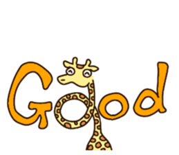 Life of cute giraffe.11th. sticker #9028794