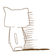 Slightly mysterious pinc cat sticker #9029189