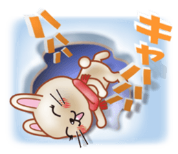 Rabbit is jumping out[winter] sticker #9029386