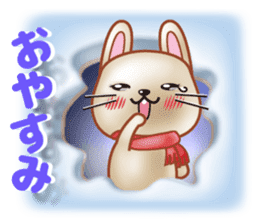 Rabbit is jumping out[winter] sticker #9029399