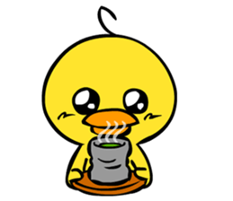 Baby chicks yonmo and ma-kun of kappa sticker #9029852