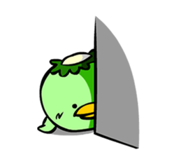 Baby chicks yonmo and ma-kun of kappa sticker #9029865