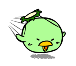 Baby chicks yonmo and ma-kun of kappa sticker #9029866